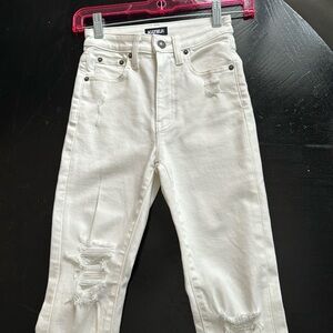 Katie J NYC White Distressed Jeans Girls Size 12